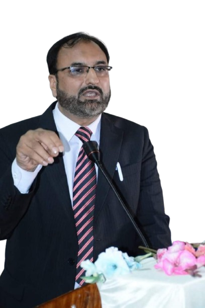 Shahid Munir addressing the conference